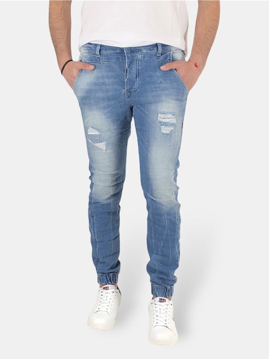 Men's Jeans Pants with Slim Fit Blue