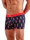Men's Boxer Blue with Patterns