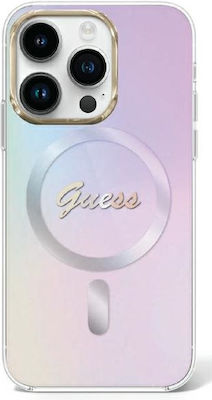 Guess Plastic Back Cover Purple (iPhone 15 Pro Max)