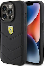 Ferrari 6.1" Plastic Back Cover Black (iPhone 15 Pro)