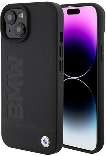 BMW Signature Logo Imprint Back Cover Πλαστικό Μαύρο (iPhone 15)