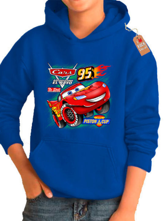 Rock Deal Παιδικό Φούτερ με Κουκούλα Μπλε Cars ...