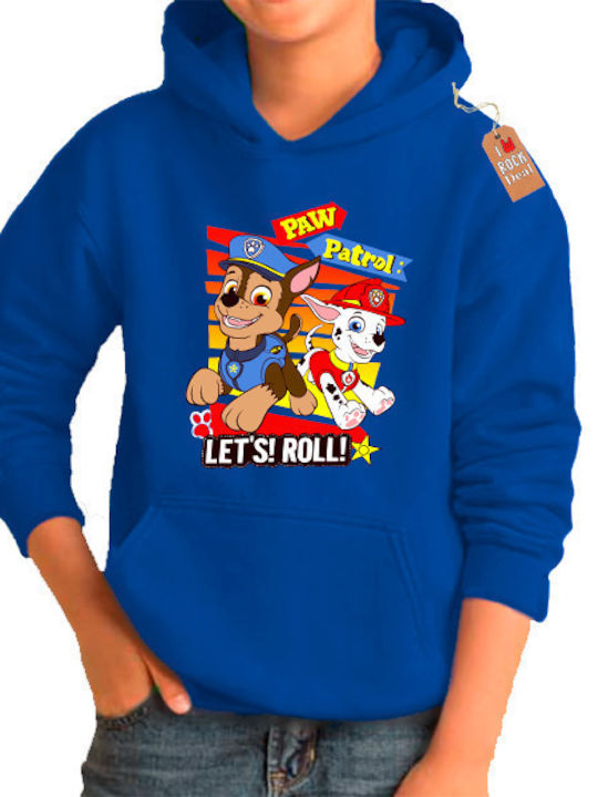 Bluza Cu Glugă Albastră Pentru Copii Paw Patrol Let's Roll