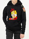 Kinder-Sweatshirt mit Kapuze Schwarz