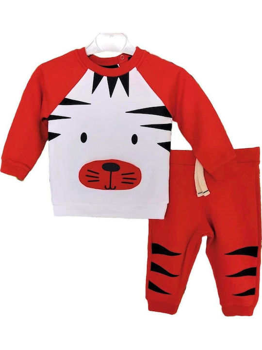 Kinder Sweatpants Set - Jogginganzug Rot 2Stück