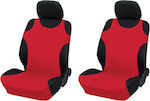 AMiO Cotton Single Seat Cover 2pcs Red / Black