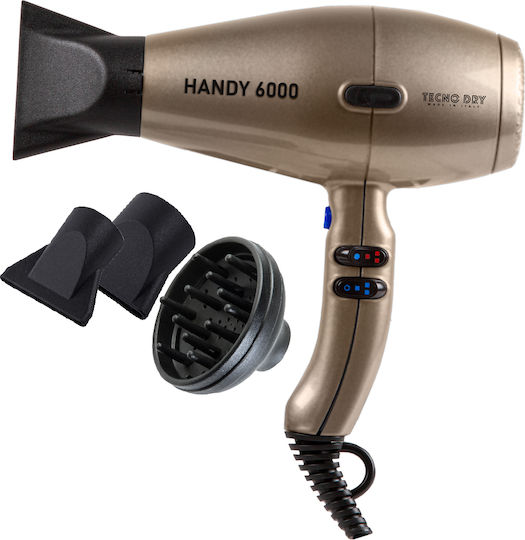 Tecno Dry Profesional Uscător de Păr 2500W Champagne