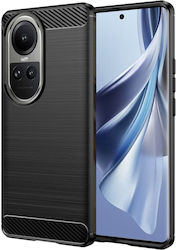 Techsuit Carbon Back Cover Σιλικόνης Μαύρο (Oppo Reno10)
