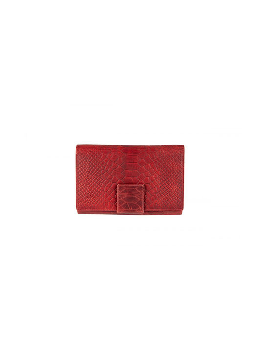 Fetiche Leather Groß Frauen Brieftasche Klassiker Rot