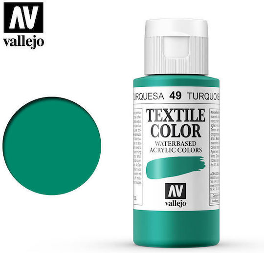 Acrylicos Vallejo Model Making Paint Turquoise (#40E0D0) 60ml