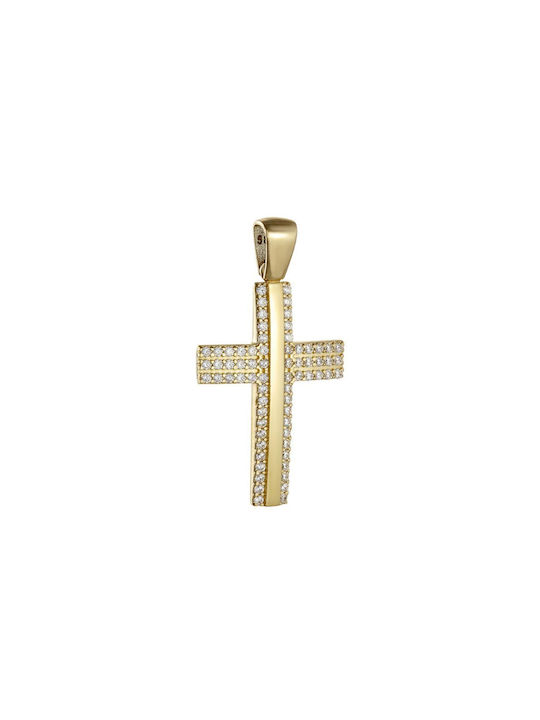 Papoulidis Jewellery Χρυσός Σταυρός 14K