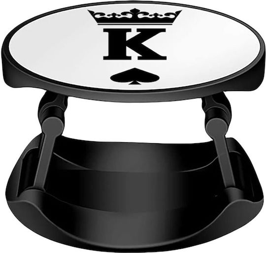 Koupakoupa Pop Socket for Mobile Phone King Phone Holders Stand Stand Mobile Support Base In Hand Black