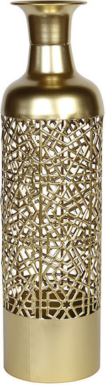 Keskor Vază Decorativă Metalic Auriu 14x14x54cm 1buc