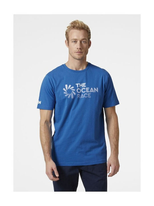 Helly Hansen Ανδρικό T-shirt Κοντομάνικο Μπλε