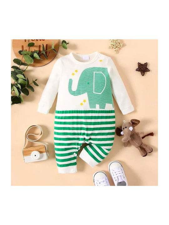 TakTakBaby Baby Bodysuit Set Long-Sleeved Green