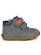 Geox B Macchia B C Kids Leather Boots Gray