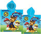 Carbotex Παιδικό Πόντσο Θαλάσσης Paw Patrol 100 x 50εκ.