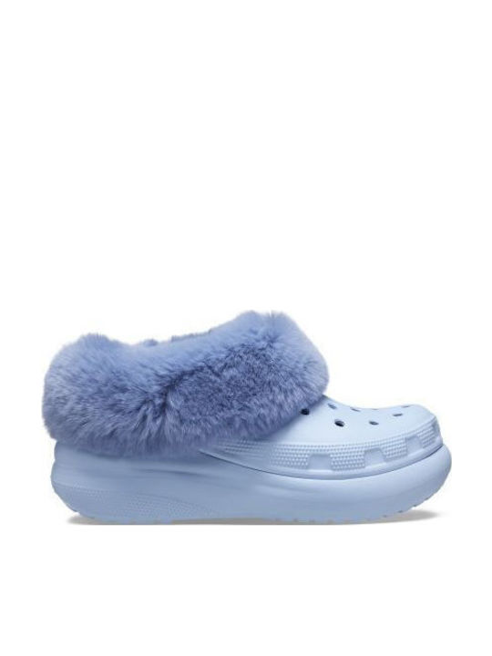 Crocs Furever Crush Γυναικεία Σαμπό Μπλε