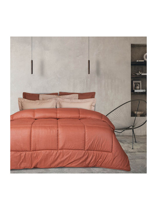 Das Home Duvet Single with Microfiber Filling 160x230cm 9602 Terracotta 550 GSMGsm