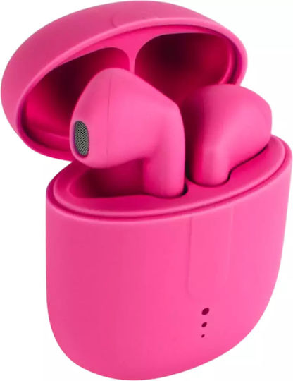 Setty STWS-116 In-ear Bluetooth Handsfree Ακουστικά με Θήκη Φόρτισης Ροζ
