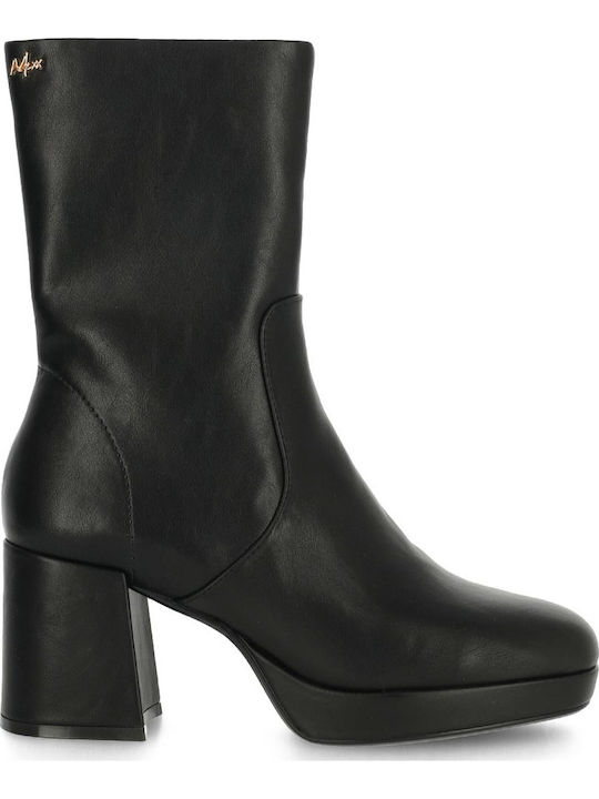 Kiwi Women's Ankle Boots with Medium Heel Black