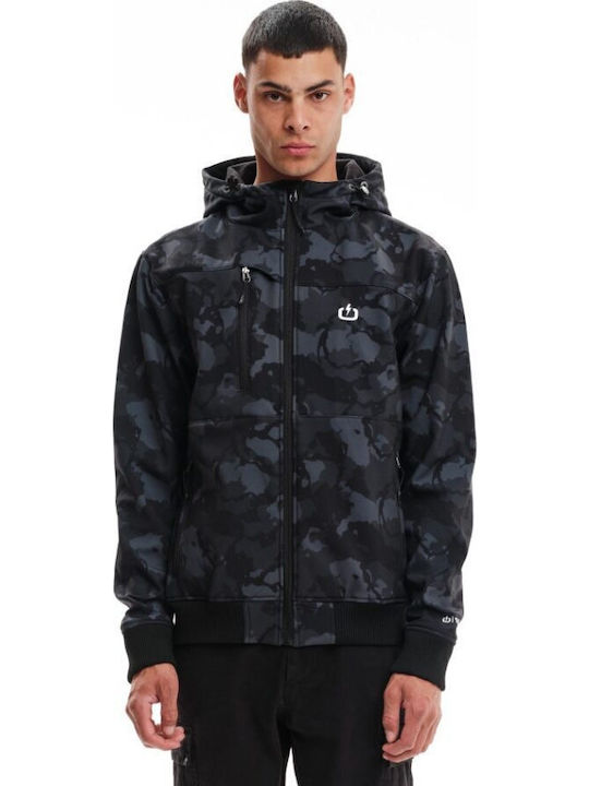 Geci Barbati A Iarna Waterproof și cu Protecție Împotriva Vântului Black Camo