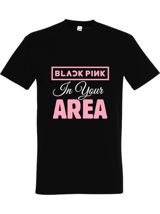 Blackpink In Your Area Kpop T-shirt Schwarz Bau...