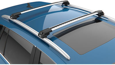 Can Auto Μπάρες Οροφής Αλουμινίου Air1 για Volkswagen T-Roc (Σετ με πόδια) Ασημί