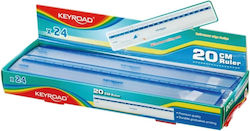 Keyroad Lineal Kunststoff Transparent 20cm