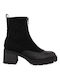 Hispanitas Leather Women's Ankle Boots with Medium Heel Black