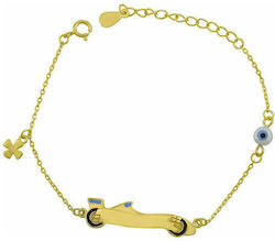 Slevori Identity Bracelet Made of Gilded Silver