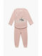 Minerva Kids' Pajamas Winter Pink Sleep Happy Love
