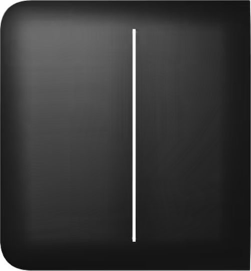 Ajax Systems Side Button 2-gang Vertieft Wandschalter Beleuchtung Zwei-Wege Schwarz