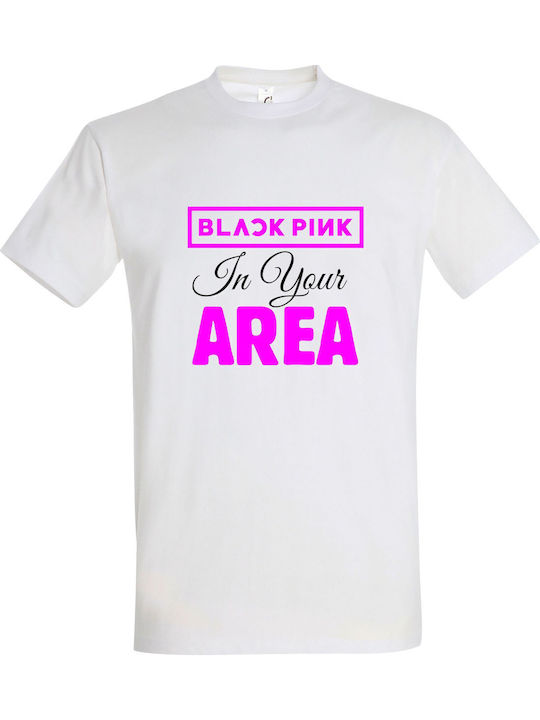 Kids' T-shirt White Blackpink In Your Area