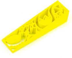 Wedge Door Stopper Yellow