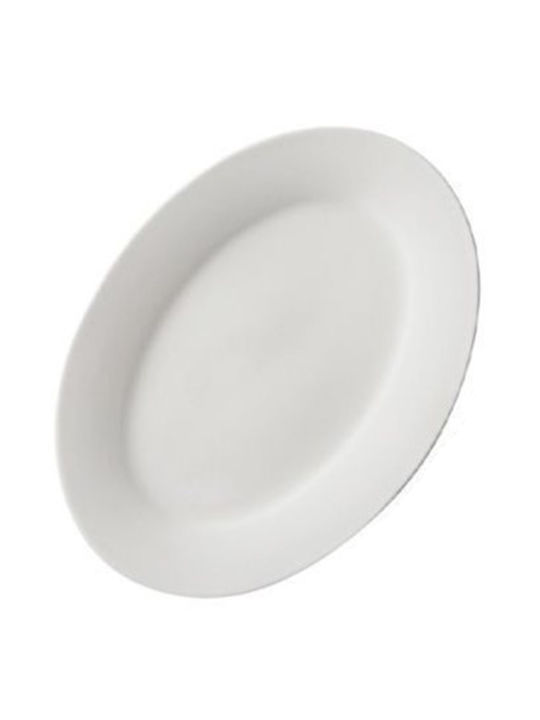 Platou de Servire Oval Ceramică Albă 1buc