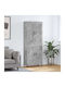 Kleiderschrank Büro Grey 69.5x34x180cm