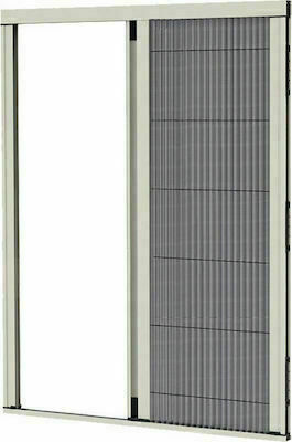 Ideco Plasă Ușa Plisat Albă 210x140cm