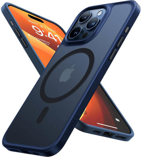 Torras Back Cover Silicon Albastru marin (iPhone 15 Pro Max)