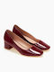 Pantofi cu toc Burgundy