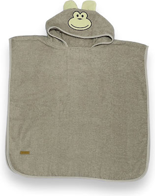 Ely Parker Kids Beach Poncho Brown 60 x 60cm