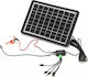 GDPLUS Ηλιακός Φορτιστής Επαναφορτιζόμενων Μπαταριών / Μπαταριών Αυτοκινήτου / Φορητών Συσκευών 15W 6V με σύνδεση USB (GD-100S)