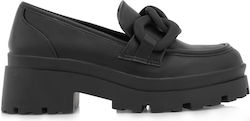 Seven Women's Synthetic Leather Moccasins Black