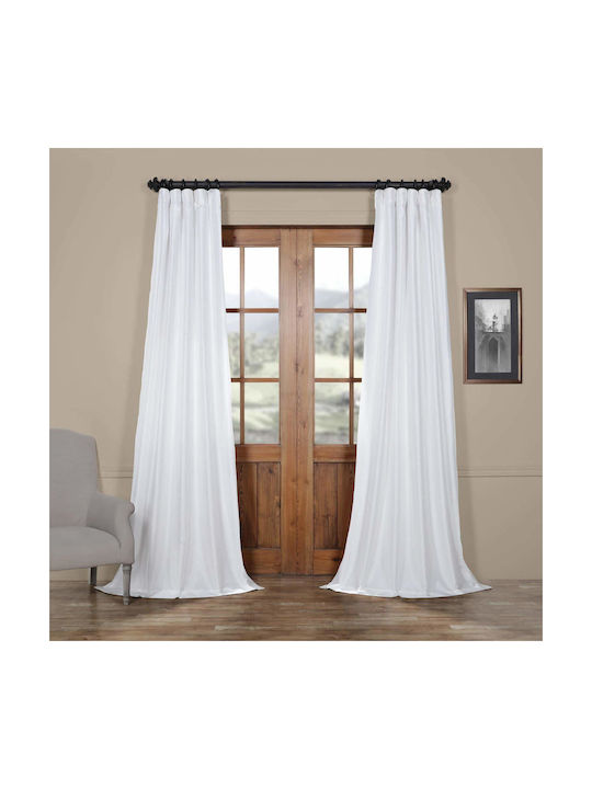 Saray Home Vorhang mit Bleistiftfalten Weiß KE 769 140 280x140cm