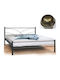 Astro Bett Doppel Metall Gold Für Matratze 150x200cm