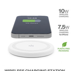 Puro PUFCCSQI10W2WHI Wireless Qi 10W cu Cablu USB-C Puro PUFCCSQI10W2WHI Wireless Qi 10W cu Cablu USB-C