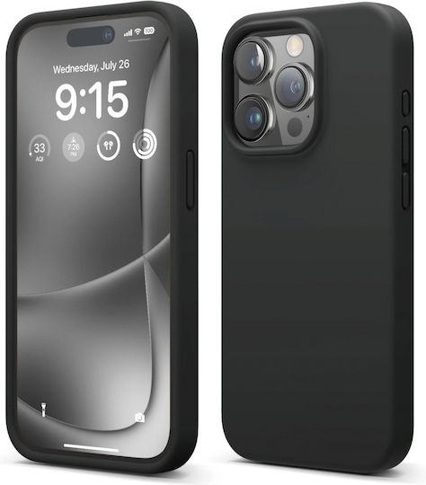 Elago Premium Liquid Back Cover Σιλικόνης 1.7mm Μαύρο (iPhone 15 Pro)