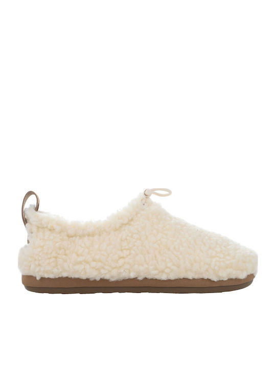 UGG Plushy Κλειστές Γυναικείες Παντόφλες Μπεζ