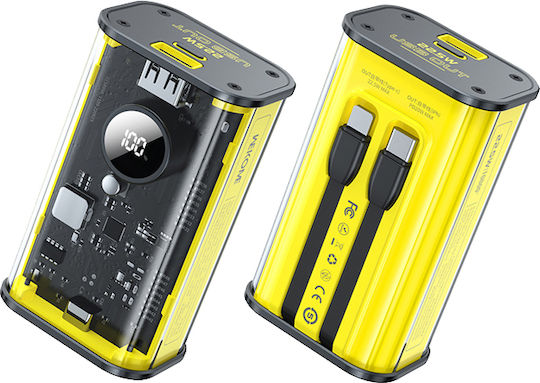 WK WP-345 Power Bank 10000mAh 20W с USB-A порт Power Delivery Жълт