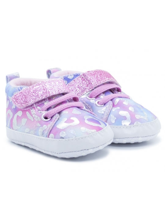 Childrenland Βρεφικά Sneakers Αγκαλιάς Ροζ